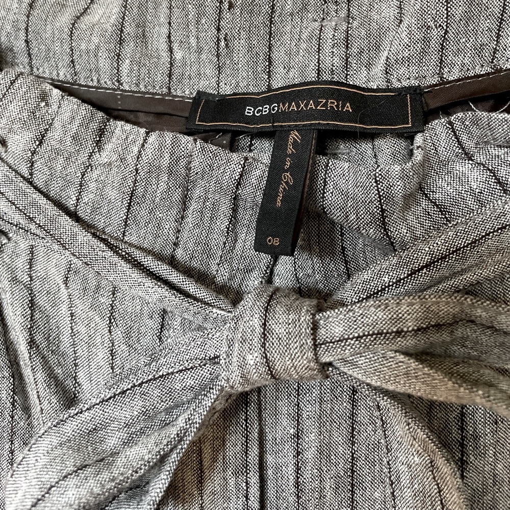 Wide leg linen trousers
